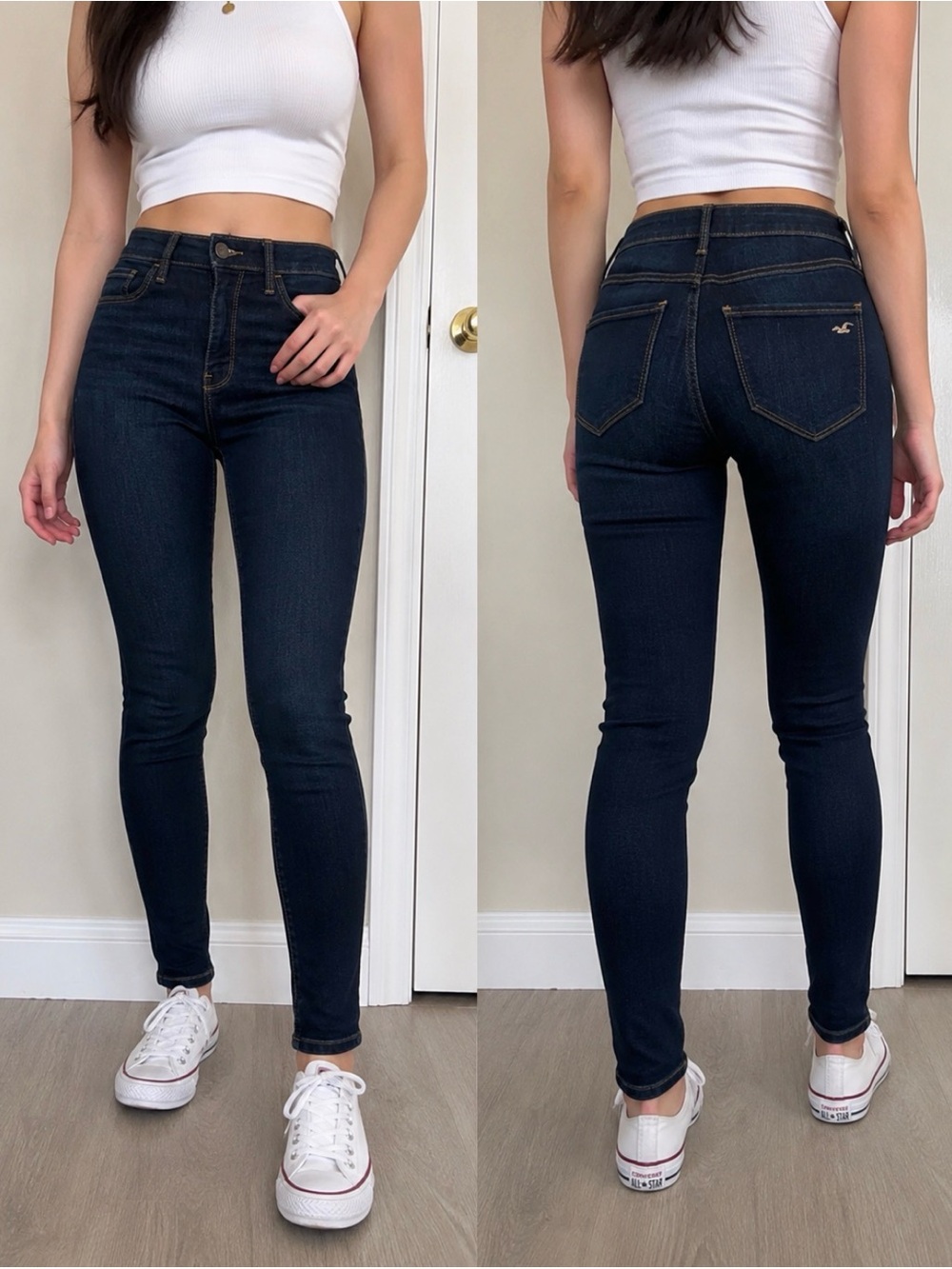 Hollister Women’s High-Rise Skinny Jeans Dark Wash Size 3S W26 L26